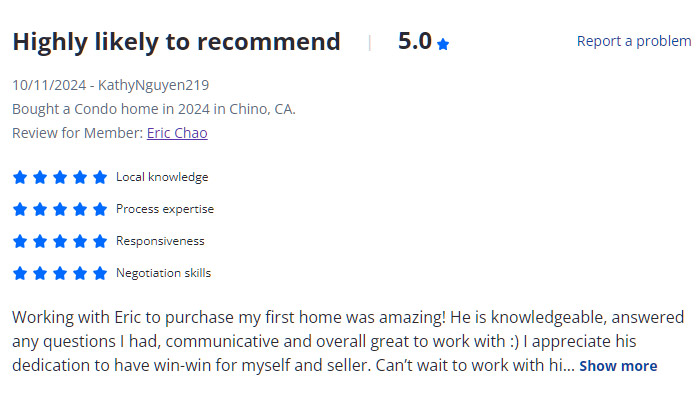 RT Real Estate Highly likely to recommend